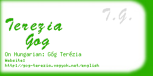 terezia gog business card